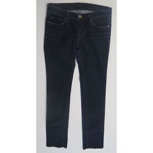 J Brand #1814 SD Women's Sz 27 Dark Blue Cigarette Leg Low-Rise Jeans Cut #2787
